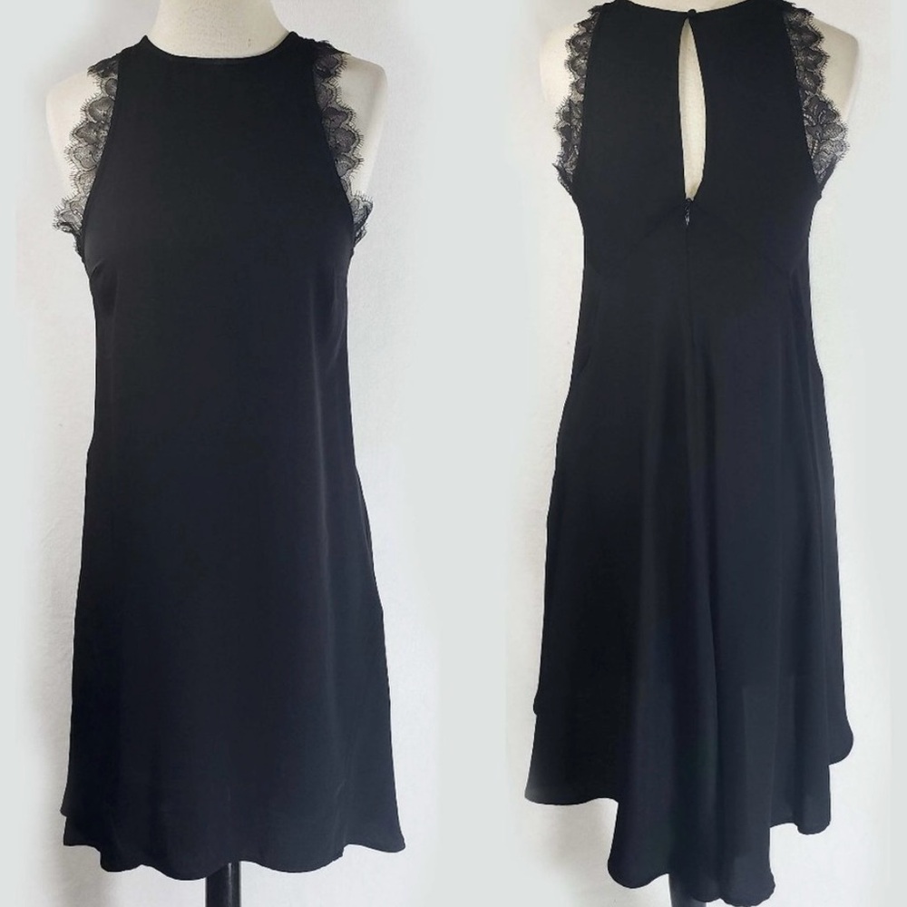 H&M Black Dress with Lace Details